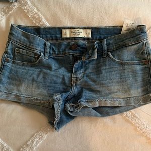 Abercrombie and Fitch light wash jean shorts